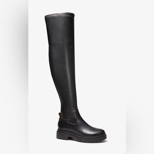 Michael Kors Sleek Black Over-the-Knee Boots